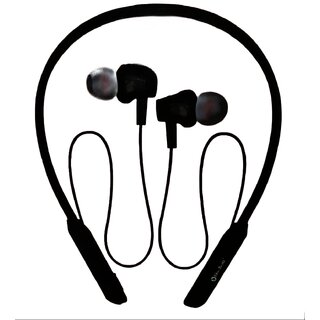 Charkeenb-804 Wireless Neckband in-The-Ear upto 20 Hmusic Controls black_NB-804C