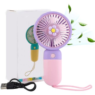 Charkee USB FanAssorted Pack of 1 Rechargeable Mini Portable Hand Fan