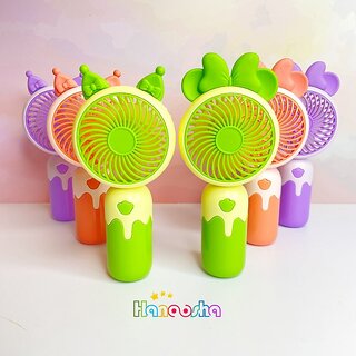 Charkee USB FanAssorted Pack of 1 Rechargeable Mini Portable Digital Hand Fan