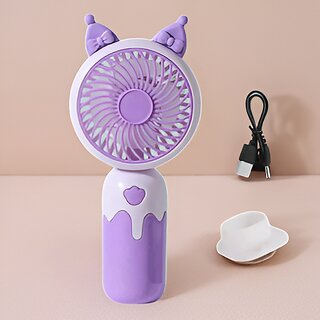 Charkee USB FanAssorted Pack of 1 Rechargeable Mini Portable Digital Hand Fan