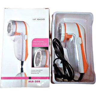 CHARKEE Plastic Electric Lint Remover With Brush, Remover1 (Pack of 1, Orange)