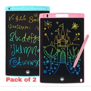 Charkee 8.5 inch LCD Display Writing Drawing Tablet Pad (Pack of 2, DRAWING-B-PO2)