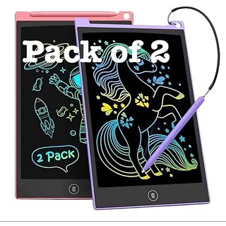 Charkee 8.5 inch LCD Display Writing Drawing Tablet Pad (Pack of 2, DRAWING-C-PO2)