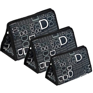 PRISMAXIC Travel Organizer Pouches  Set of 3, Black, Synthetic Material, for Makeup, Toiletries & Jewelry - Handbags | Buy online on ZillyBuy