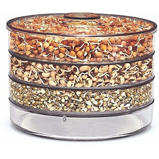 Plastic Sprout Maker  - 1000 ml(Clear) Plastic Sprout Maker  - 1000 ml(Clear)