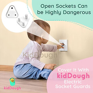 Baby Proofing Electrical Socket Plug Cover Guards(Pack of 12, White)(White)