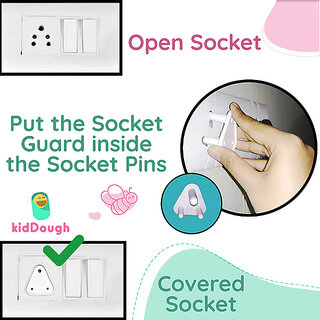 Baby Proofing Electrical Socket Plug Cover Guards(Pack of 12, White)(White)