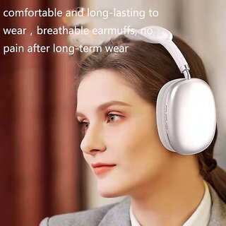 P9 Headphones Bluetooth Bluetooth Headphone On Ear 4 Hours Playback Active Noise cancellation IPX4 ( Assorted Color)