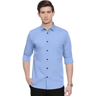 Men's Formal Light Blue Dress Shirt - Stylish Button-Down with Long Sleeves Men's Formal Light Blue Dress Shirt - Stylish Button-Down with Long Sleeves