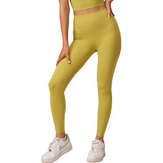 sherox western wear legging yellow solid 