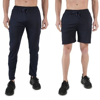 Kwings Mens Lower  Short Combo Pack (Pack of 2) Lycra blend Plain sports wear Bottoms - Track Pants | Buy online on ZillyBuy