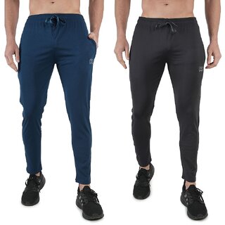 Kwings Mens Lower Combo Pack (Pack of 2) Lycra blend Plain sports wear Bottoms - Track Pants | Buy online on ZillyBuy