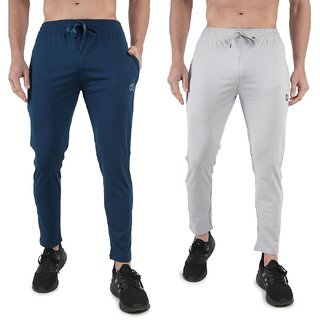 Kwings Mens Lower Combo Pack (Pack of 2) Lycra blend Plain sports wear Bottoms - Track Pants | Buy online on ZillyBuy