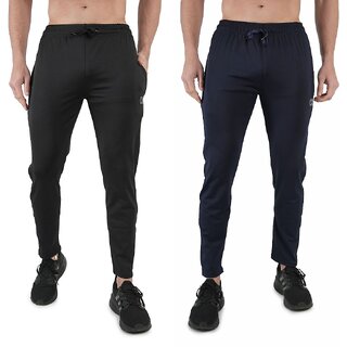 Kwings Mens Lower Combo Pack (Pack of 2) Lycra blend Plain sports wear Bottoms - Track Pants | Buy online on ZillyBuy