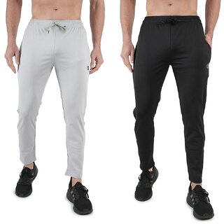 Kwings Mens Lower Combo Pack (Pack of 2) Lycra blend Plain sports wear Bottoms - Track Pants | Buy online on ZillyBuy