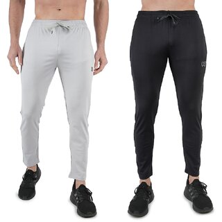Kwings Mens Lower Combo Pack (Pack of 2) Lycra blend Plain sports wear Bottoms - Track Pants | Buy online on ZillyBuy
