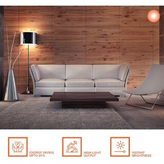 (Pack of 10) 9 Watt Rechargeable Inverter LED Bulb B22D 6500K (Cool White)