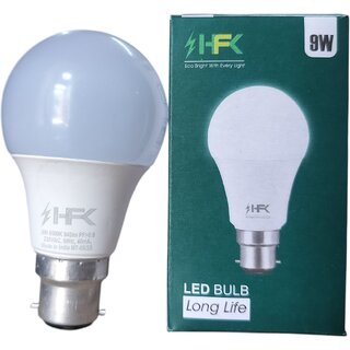 (Pack of 10) HFK 9-Watt HQ LED Bulb  Cool White, Energy Efficient, 1-Year Warranty, - Electricals | Buy online on ZillyBuy