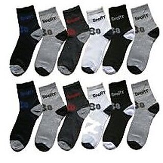 Pack Of 12 Ankle Socks (Premium Quality) - Socks | Buy online on ZillyBuy