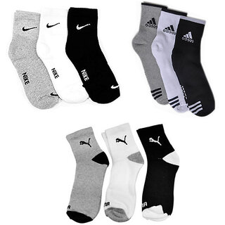 Branded Men Ankle Length Socks (pair of 9 ) Branded Men Ankle Length Socks (pair of 9 )