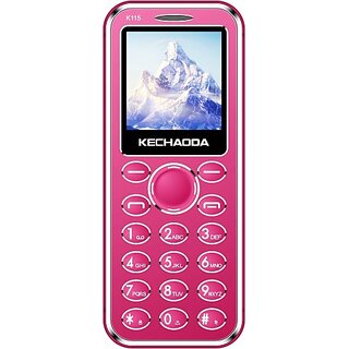 Kechaoda K115 (Dual Sim, 1.44 Inch Display, 800 Mah Battery, Pink) - Mobile Phone | Buy online on ZillyBuy