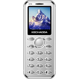 Kechaoda K115 (Dual Sim, 1.44 Inch Display, 800 Mah Battery, SIlver) - Mobile Phone | Buy online on ZillyBuy