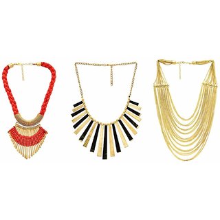 Sparkle Oxidised Multicolor Alloy Necklace Set For Women - Jewellery Sets | Buy online on ZillyBuy