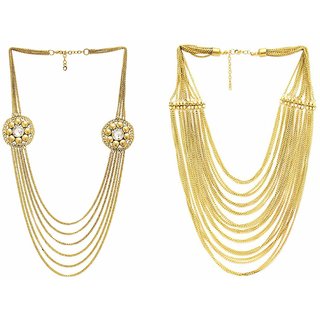 Sparkle Oxidised Multicolor Alloy Necklace Set For Women - Jewellery Sets | Buy online on ZillyBuy