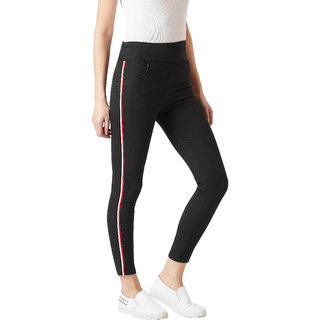 Luxurious Women Miss Chase Women's Black Love Yourself Jeggings 2025 at ShopCircuit | ONDC